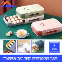 Stackable Egg Holder Storage Drawer Automatic Rolling Fridge Eggs Organizer Space Saver Container Kitchen Accessories