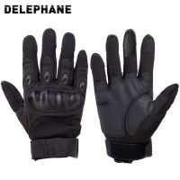 Black Military Tactical Gloves Touchscreen Bicycle Motorcycle Gloves Full Finger Cycling Climbing Training Work Men Mittens