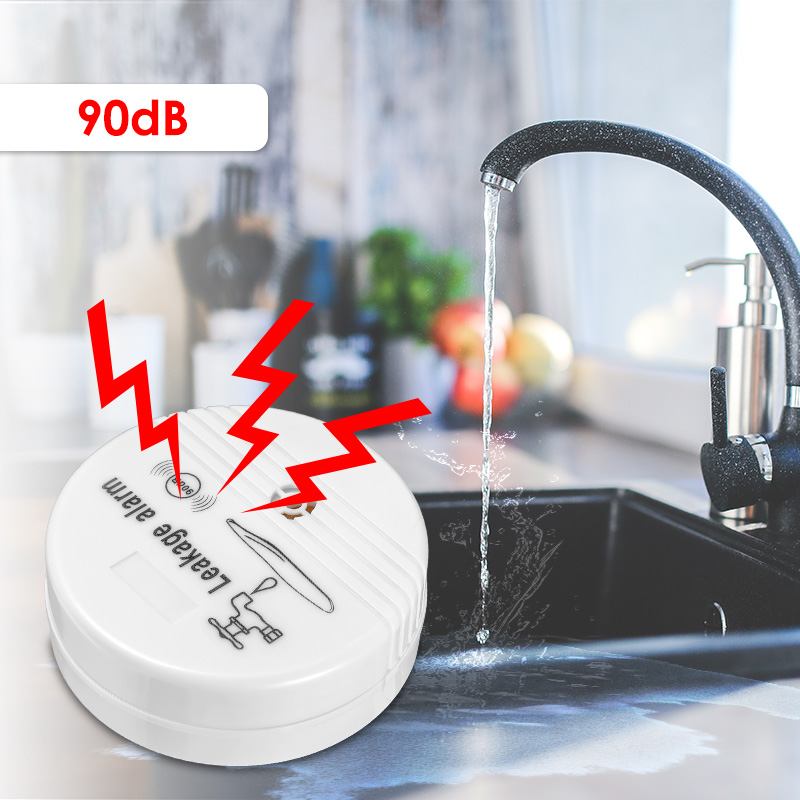 Water Sensor for Bathroom Kitchen Water Overloop Leakage Alarm Security Water Overloop Durable Water Detector