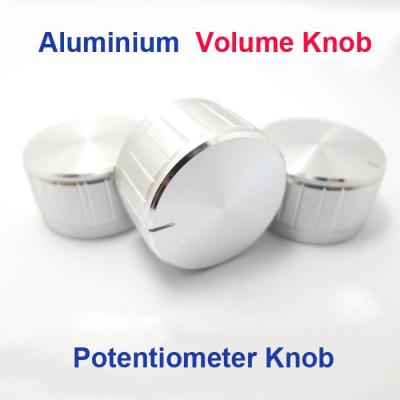 5PCS/lot New Argent Volume Potentiometer knobs aluminum alloy knob diameter 30mmx17mm/30x17 laciness knob bass adjustment Knob