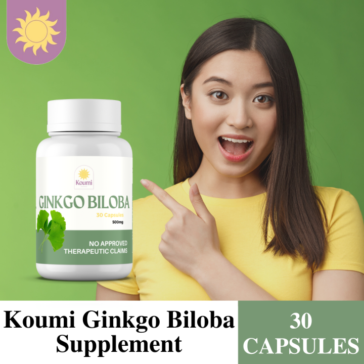 ☀️ Koumi Ginkgo Biloba Capsule Supplement 💊 100 Organic All Natural