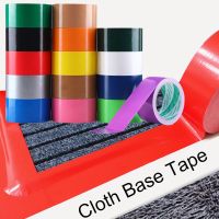 Width 50mm Cloth Base Tape DIY Decoration Exhibition High Viscosity Waterproof Leak Trap Warning Single-Sided Carpet Floor Duct Tape