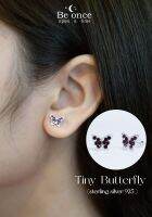 ต่างหูเงินแท้925  รุ่น Tiny  Butterfly