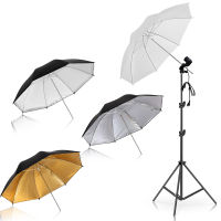 4 Pcs 83cm Photo Studio Umbrella Photography Photo Video Light Reflector Umbrella Gold Sliver Black 3 Color