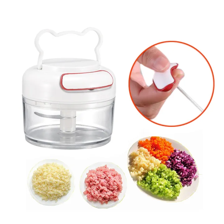 Mini Garlic Slicer Food Chopper Hand Pulled Garlic Grinder Onion