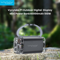 Vyvylabs P1 Outdoor Digital Display Mini Power Bank 40000mAh 100W (Waterproof+Light) Dark Gray