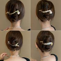 【YF】❀❒  2023 Fashion Metal Hair Hairpins Frog Buckle Ponytail Clip Barrettes Hairgrips Headwear Accessorie