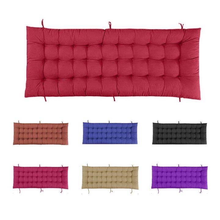 【Ready Stock】Thicken Solid Wood Bench Cushions Non Slip Patio Long