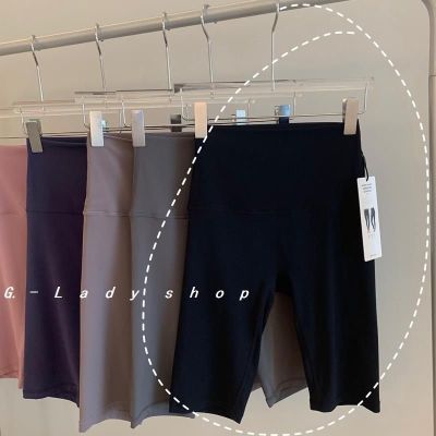 The New Uniqlo five-point shark pants without embarrassing lines for womens outerwear summer thin leggings high waist belly-shrinking hip-lifting cycling yoga pants