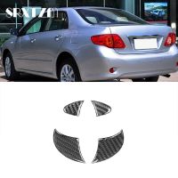 、‘】【’ Car Front Grille Emblem Trunk Badge Sticker For Toyota Corolla 2006-2012 Carbon Fiber Decal Auto Modification Accessories