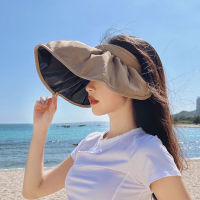 [hot]Summer Shell Sunshade Hat UV Protection Dual Use Hair Hoop Sun Hat for Women Outdoor Beach Soft Foldable Wide Brim Bucket Caps