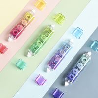 2 In 1 Gradient Color Correction Tape Cute Point Glue Kawaii Stationery Students Correction Band School Office Supplies Correction Liquid Pens