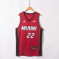 Hot Newest Top-quality New arrival 2022 2023 Newest shot goods Most popular 22/23 Top quality Ready Stock High quality 2022 new 75th anniversary NBA mens Miami Heat 22 Jimmy Butler embroidery basketball jerseys jersey red