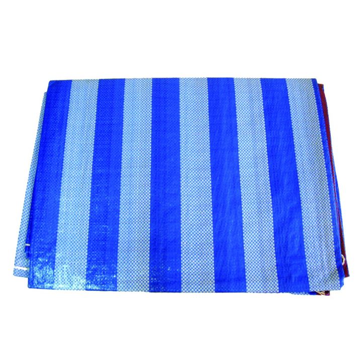 ผ้าฟางกันแดดฝน-ผ้าฟาง-3x4-ผ้าใบกันแดดฝน-ผ้าฟางสีฟ้า-เย็บตอกตาไก่-ขนาด-3x4-หลา-ผ้าใบกันแดดฝน-3x4-ผ้าใบกันน้ำ-ผ้าใบล้างแอร์-ผ้าใบกันน้ำ