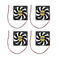 4X DC 12V 0.18A 2 Pin Connector PC Computer Case Cooling Fan 80X80mm