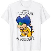 2023 NEWNintendo Super Mario Biqi Cool Overlord Yoshi Cooper พิมพ์ผู้ชายผ้าฝ้ายรอบคอสั้นเสื้อยืดเด็กชายหญิงเสื้อ