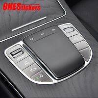 For Mercedes Benz C E GLC Class W205 W213 X253 2015-2022 Car Accessories Center Console Gear Mouse Media Button Patch Trim Cover