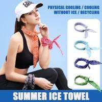 5 * 100cm Summer Small Ice Towel Cold Towel Warm Ice Headband Band Sports H4Q4