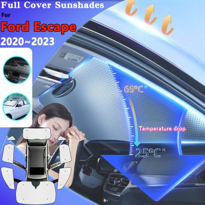 ✥✑ For Ford Escape 2022 Kuga 2020 2021 2023 Car Windows Visor Windshield Anti-UV Sun Protection Sunshades Parasol Auto Accessories