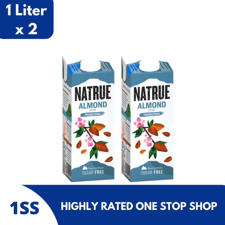 Natrue Almond Milk Unsweetened, 1L set of 2 Lazada PH