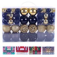 Christmas Ball Ornaments Christmas Shatterproof Ornament Balls 100 Pcs Painted Reusable ABS Small Festive Wedding Hang On Ornaments Christmas Tree Decoration efficient