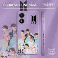 DIORCASE สำหรับ Vivo Y02T Y02A Y02แฟชั่นยอดนิยมเกาหลีใต้ K-POP เด็กผู้ชาย (BTS) เคสซิลิโคนเหลวลายขอบสี่เหลี่ยมเคสโทรศัพท์