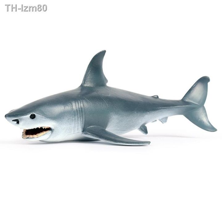 ของขวัญ-simulation-model-of-marine-biological-toy-solid-blue-shark-in-the-ocean-animals-jaws-toys-for-children