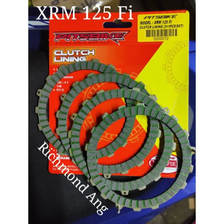 hot pitsbike racing clutch Honda Xrm 125 fi lining set fuel injection