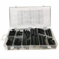 315Pcs Elastic Cylindrical Cotter Pins Carbon Steel Hollow Positioning Pin Assortment Kit with Box Fastener Auxiliary Part