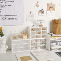 Large Capacity Dust-proof Stationery Storage Box 9 Grid Desktop Drawer Jewelry Organizer School Stationery