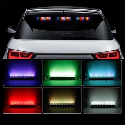 1PC Car 16 LED Color Solar Burglar Alarm Warning Strobe Flash Light Anti-theft Security