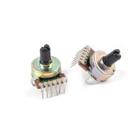 2Pcs/set Type 161 Semi-Circular Shaft B503 10mm Shank Potentiometer 6-pin Power Amplifier Tuning Potentiometer Switch