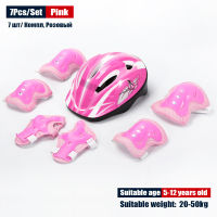 Kids Rollerblading Protective Gear Set Helmet Protector Knee Elbow Wrist Pads Boy Girl Bike Skateboard Skiing Scooter Sports