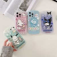 Hello Kitty Doraemon Kuromi Pochacco เคสโทรศัพท์สำหรับ iPhone 14 Pro Max 14Pro 14 Max Soft Anti-Fall ฝาครอบโทรศัพท์สำหรับ iPhone 13 Pro Max 13Pro 13การ์ตูนเคสโทรศัพท์น่ารักสำหรับ iPhone 12 Mini 11 Pro XS Max เปลือกโทรศัพท์ XR X 8 7 Plus Se