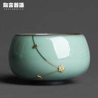 Jingdezhen Jade Green Celadon Saw Nails Large Personal Teacup Sawing Porcelain Craft Kung Fu Tea Ceremony Drinking Water Tasting