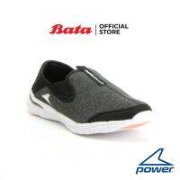 Bata POWER-LADIES รองเท้าผ้าใบ WALKING สำหรับเดิน แบบสวม สีดำ รหัส 5386004 Ladiessneaker