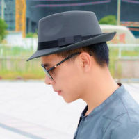 U Nisex ขนสัตว์เทียมแจ๊สหมวก Fedora รู้สึกฤดูใบไม้ร่วงฤดูหนาวหมวกร้อนคริสตจักรปานามาหมวกปีกกว้าง