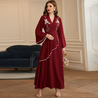 Kaftan abaya ดูไบตุรกีมุสลิมแฟชั่นชุดอิสลามเสื้อผ้า Maxi ชุด abayas สำหรับผู้หญิง Robe Longue Femme musulman Vestidos