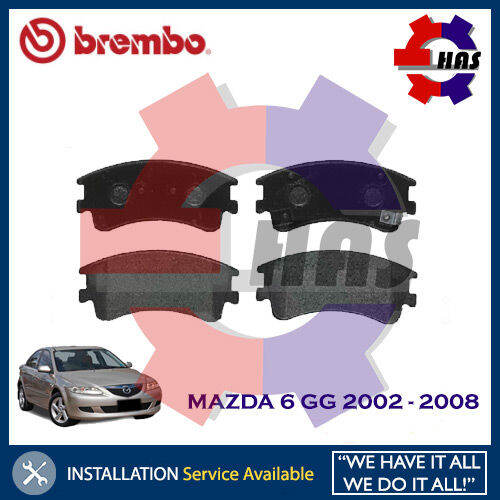 Mazda 6 GG 2.0 2.3 20022008 BREMBO Front Brake Pad (DEPAN) Lazada