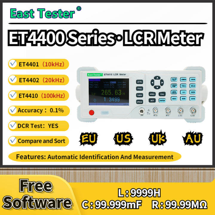 【Ready Stock】ET4401 ET4410 LCR Benchtop Digital Bridge Tester Desktop