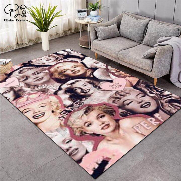 Marilyn Monroe Carpets Soft Flannel 3D Printed Rugs Mat Rugs AntiSlip