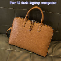 2021 Business Womens Briefcase Leather Handbag Women Totes 15.6 14 Inch Laptop Bag Shoulder Office Bags For Female Briefcases