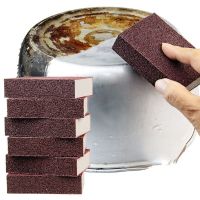 Sponge Magic Rubber Descaling Emery Cleaning Brush Silicon Carbide Descaling Cleaning Brush Stove Pots Kitchen Tools