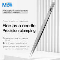 MA ANT Fine As A Needle Precision Clamping Warblade-แหนบที่ไม่ใช่แม่เหล็กที่มีความแม่นยำมืออาชีพตัดผมง่าย