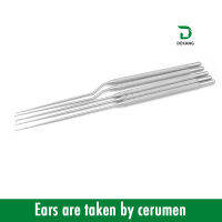 Cerumen ตะขอสำหรับการหูแข็งขี้ผึ้งสแตนเลสปรับโครเชต์หูตักพลั่วหู Picker ใช้โดย Pickers หู