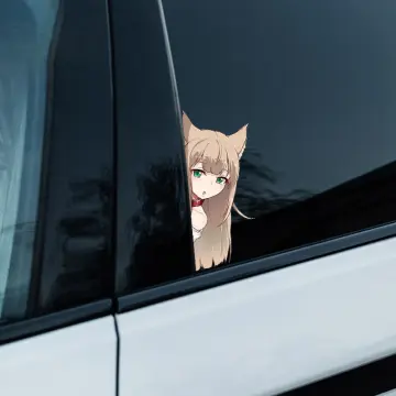Peeker Anime Peeking Sticker Car Window Decal PK431 Kanna Anime  Anime Car  window decals Anime stickers
