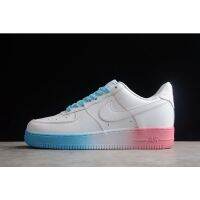 Original N * K Ar F0rce 1 Low White Blue Pink Outlet AF1234-006 Casaul รองเท้าวิ่งรองเท้ากีฬา