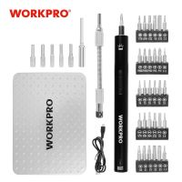 WORKPRO 3.6V Electric screwdriver Precision Set With Bits Mini Portable USB Rechargeable Screwdriver Set For Phone Repairing Drills  Drivers