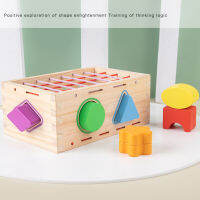 เด็กรูปร่างเรียงลำดับของเล่นมอเตอร์ทักษะสัมผัสสัมผัสของเล่น Inny ไม้ Cube Montessori การศึกษาการเรียนรู้ของเล่นสำหรับเด็ก1ปี