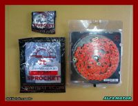 HONDA GROM125 MSX125 FRONT (13T) &amp; REAR (28T) SPROCKET &amp; CHAIN (420N) (120L) "ORANGE" SET #สเตอร์หน้า13ฟัน #สเตอร์หลัง28ฟัน #โซ่สีส้ม